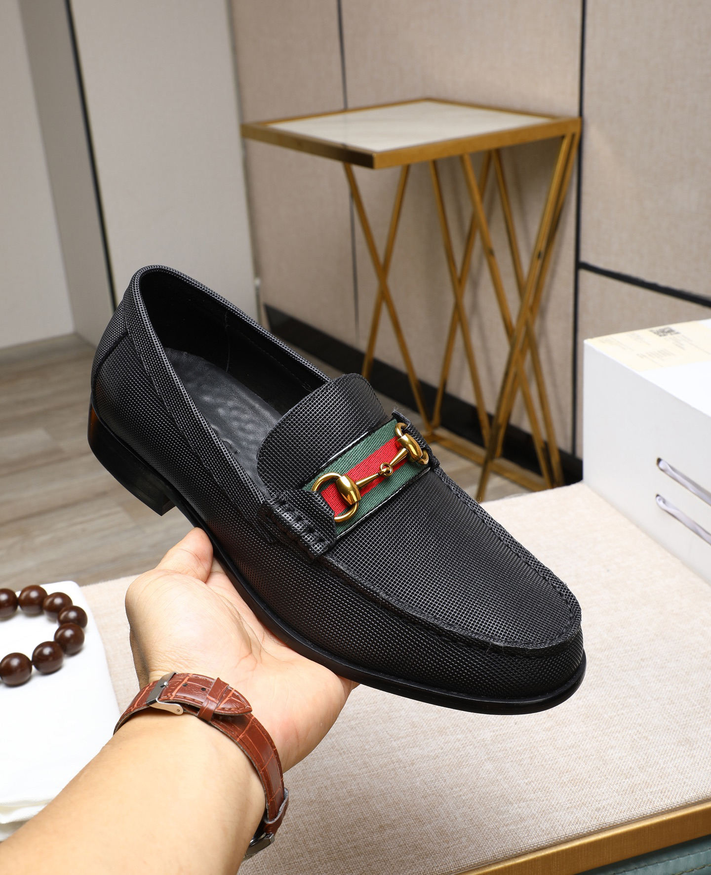 Gucci men's leather shoes-101