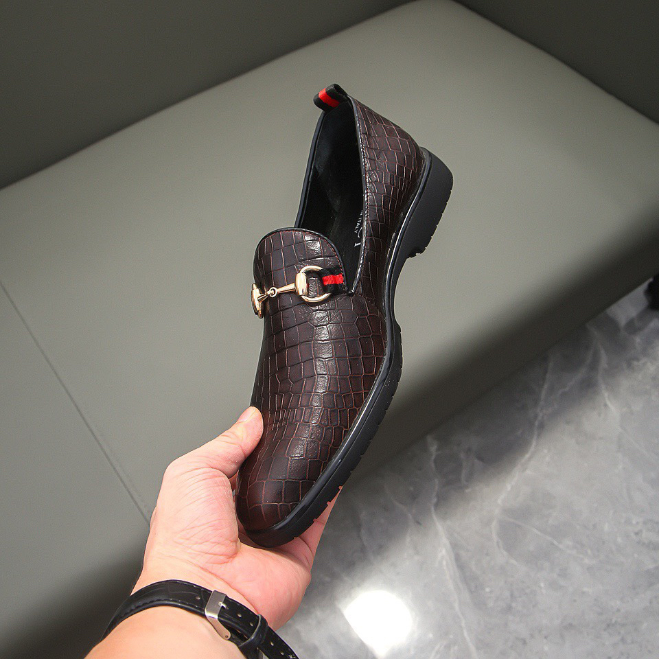 Gucci men's leather shoes-68