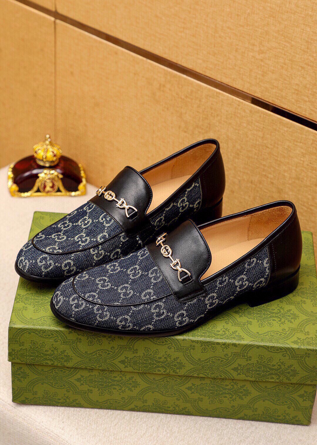 Gucci men's leather shoes-118