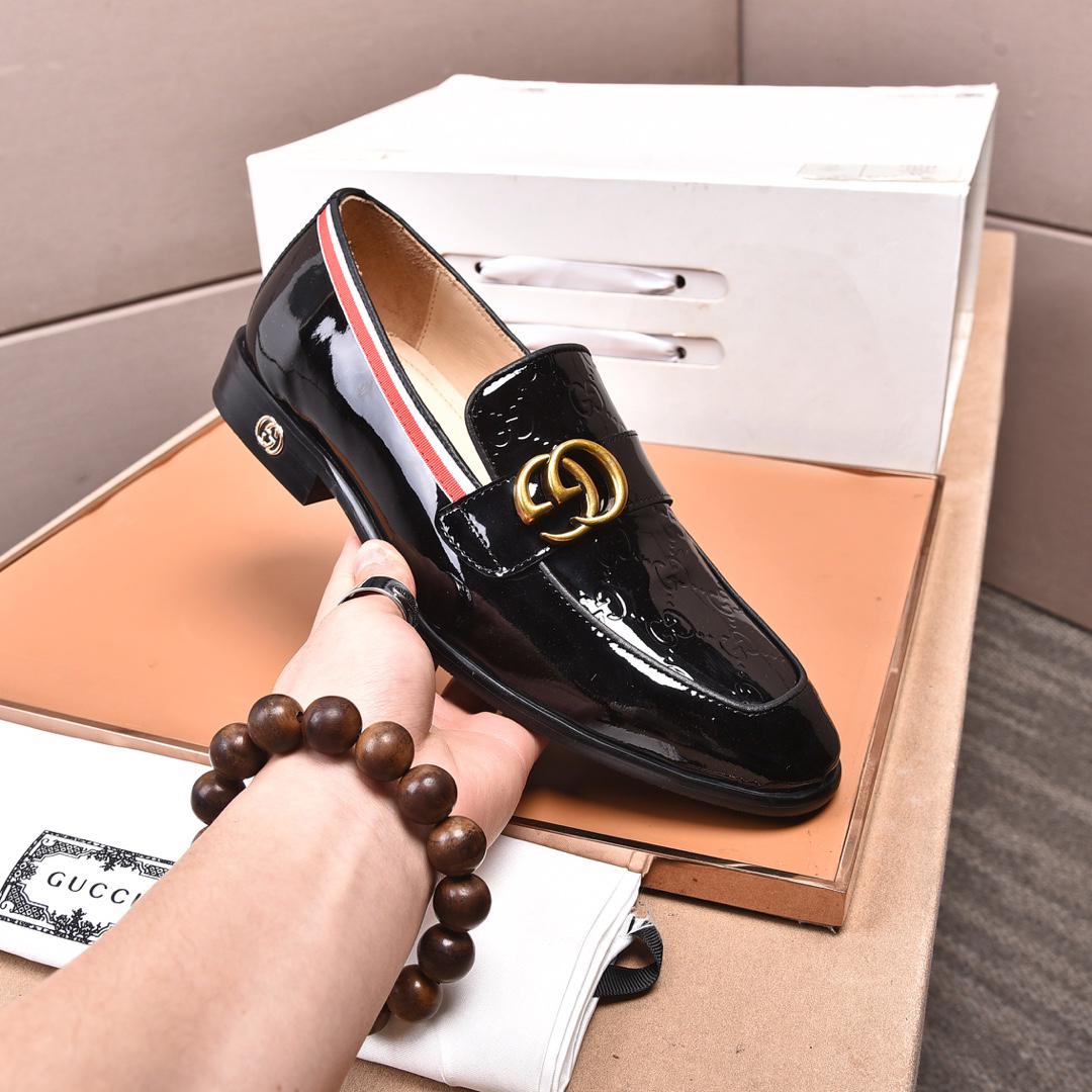 Gucci men's leather shoes-36