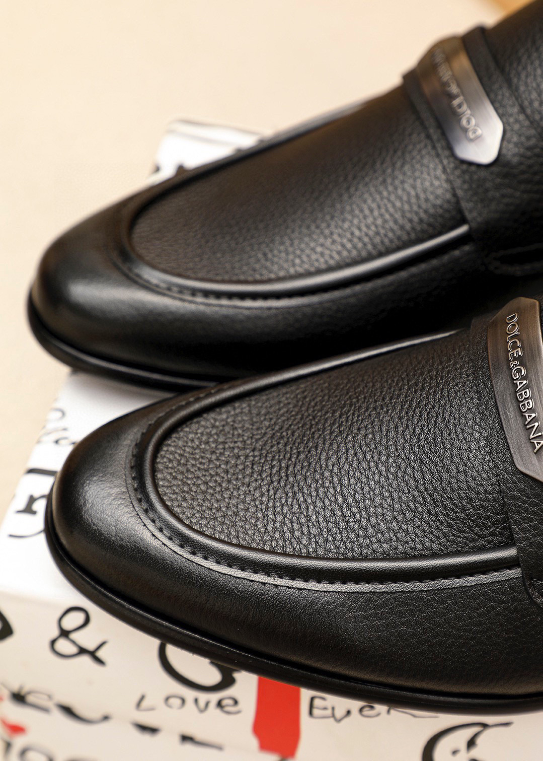 D&G men's leather shoes-50