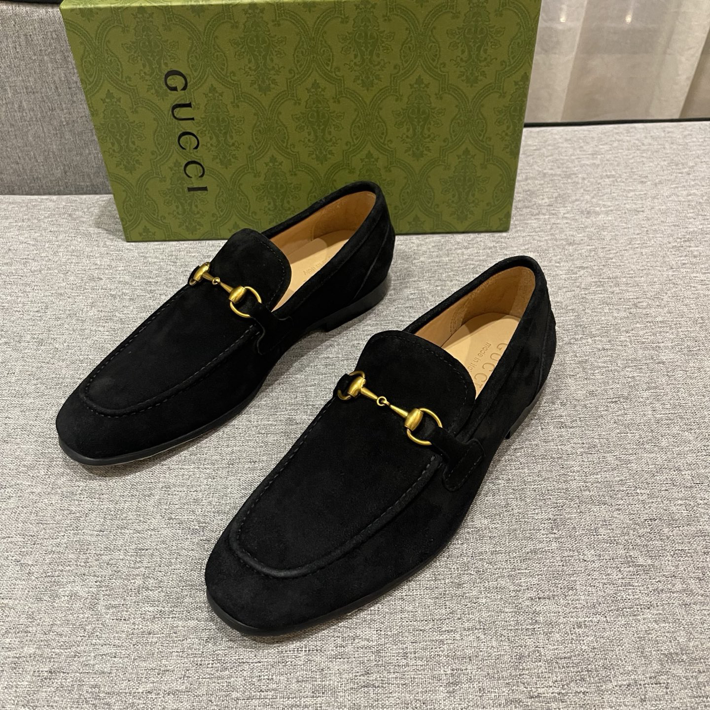 Gucci men's leather shoes-26