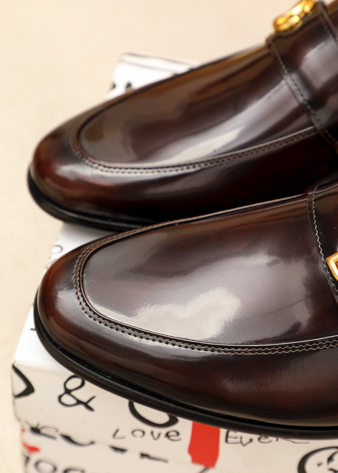 D&G men's leather shoes-55