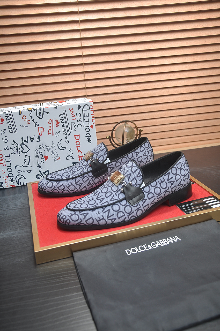 D&G men's leather shoes-44