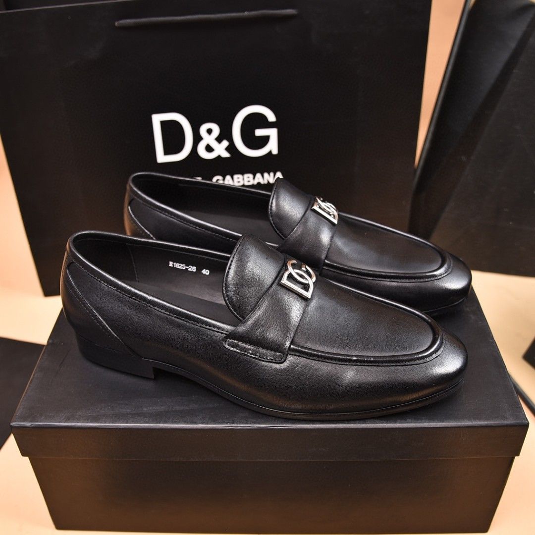 D&G men's leather shoes-88
