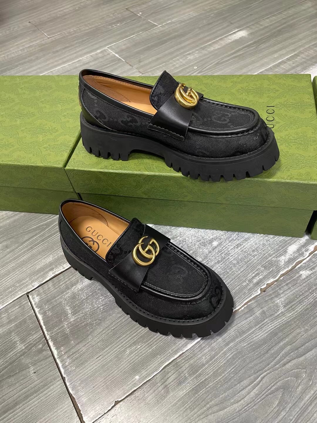 Gucci women's leather shoes-88