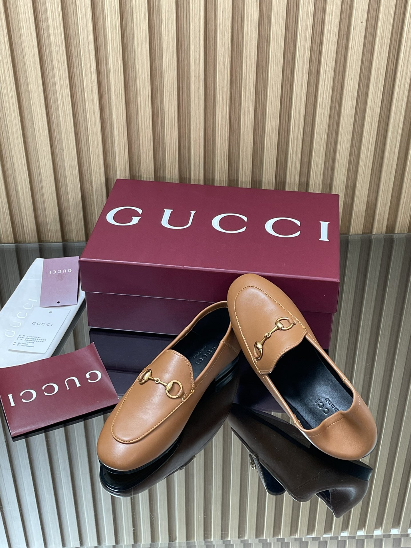Gucci women's leather shoes-49