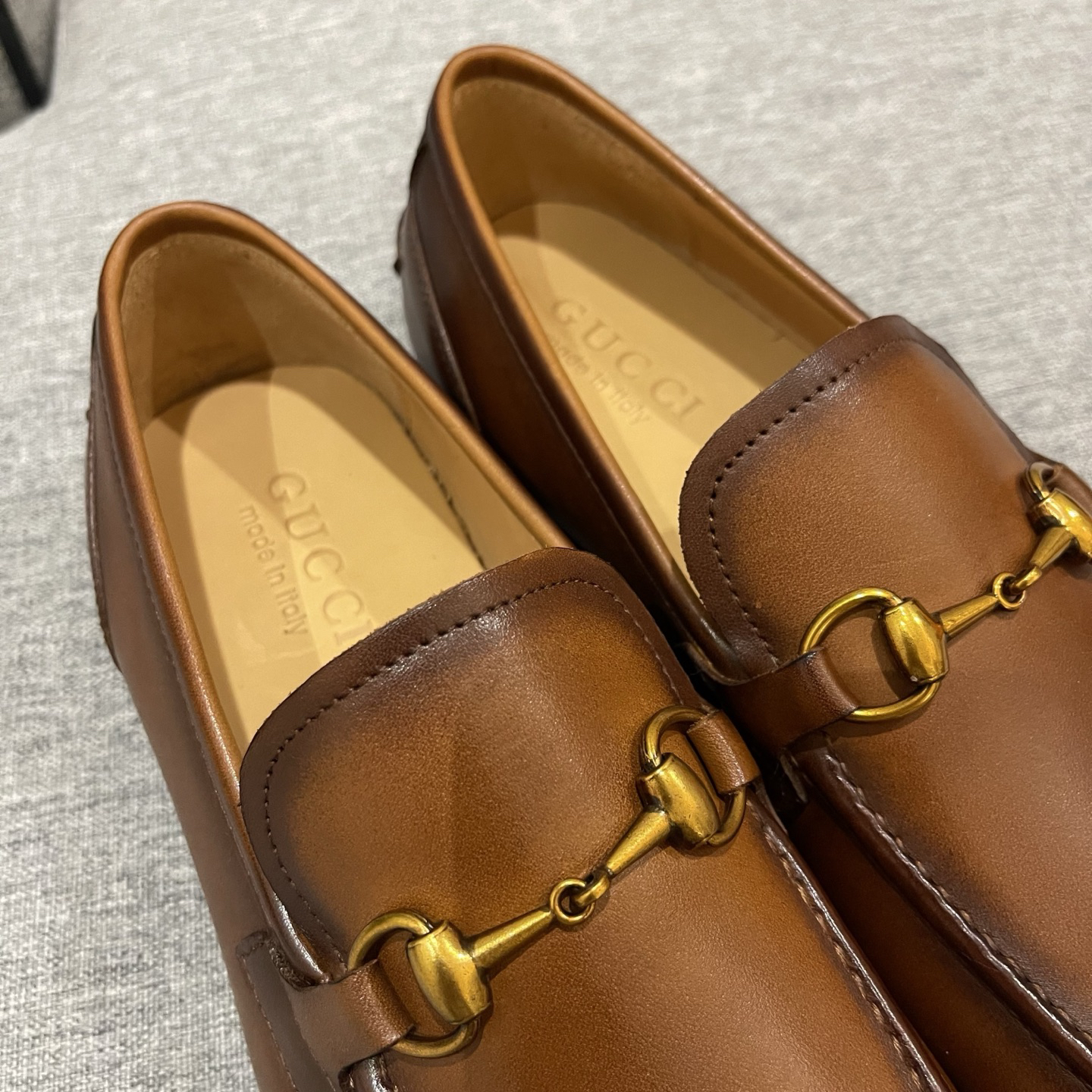 Gucci men's leather shoes-28