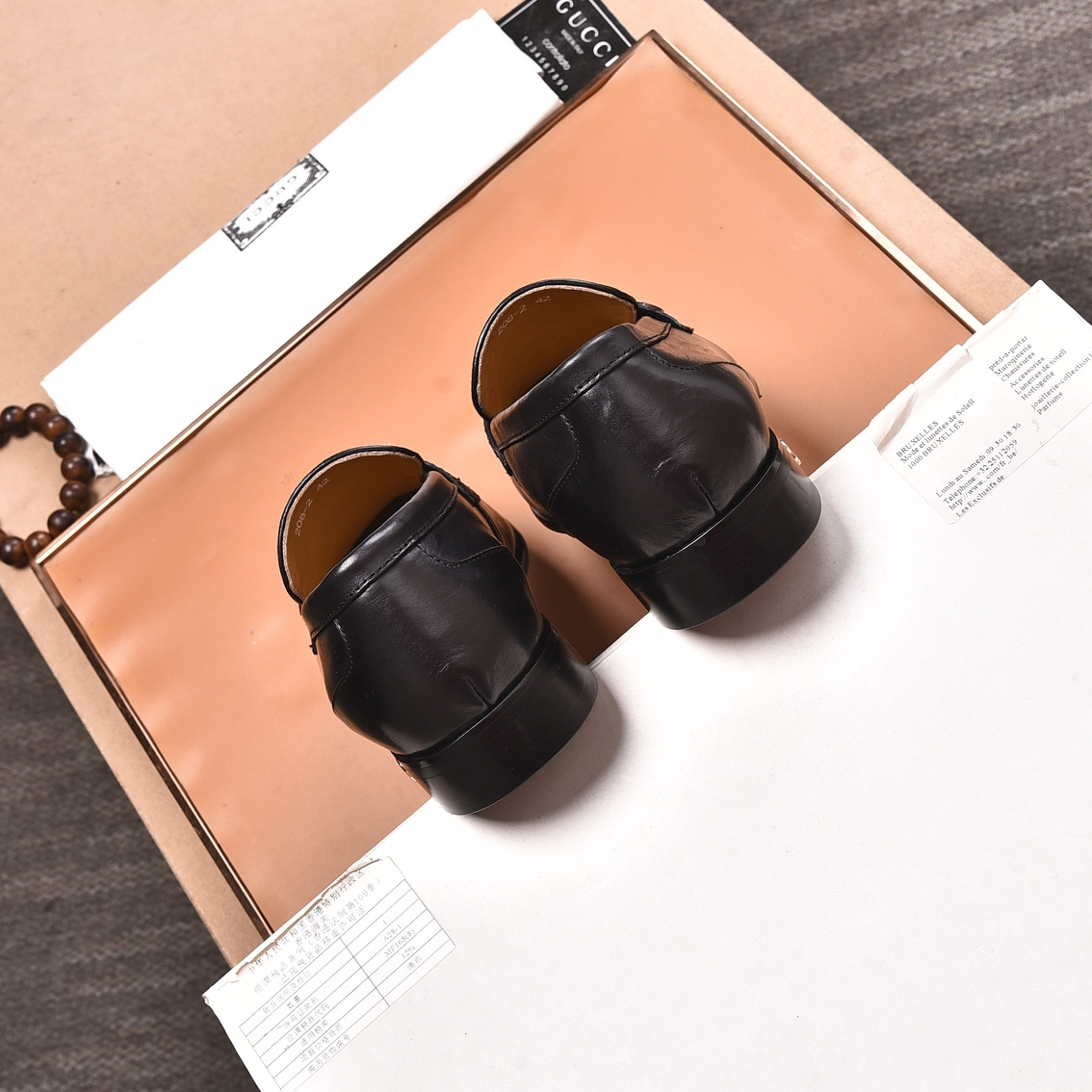 Gucci men's leather shoes-39