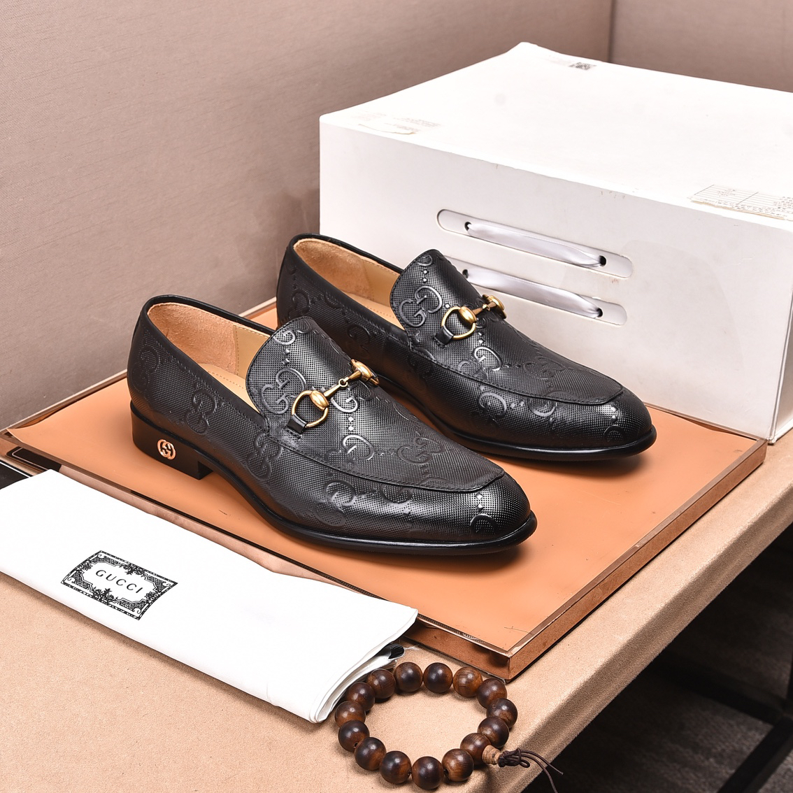 Gucci men's leather shoes-38