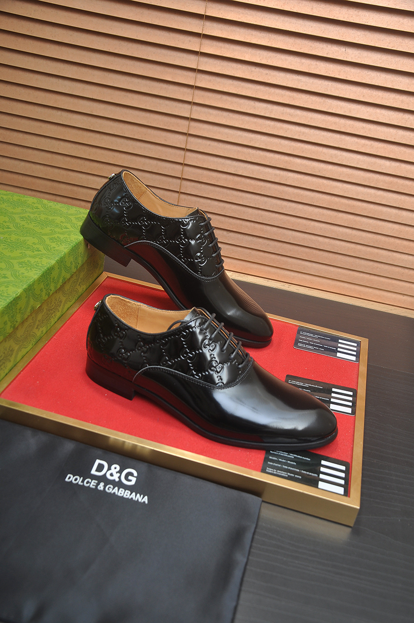 Gucci men's leather shoes-32