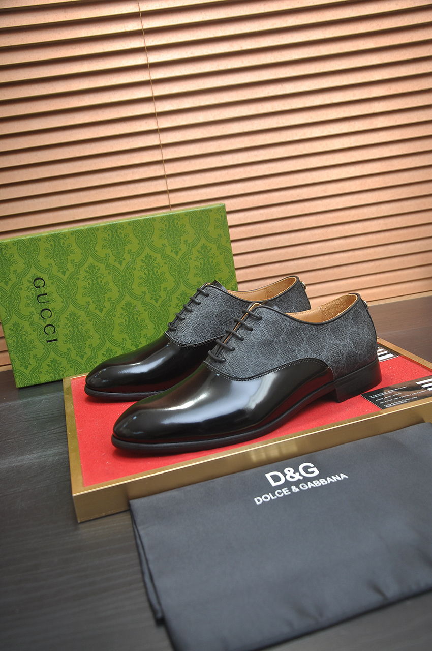 Gucci men's leather shoes-34