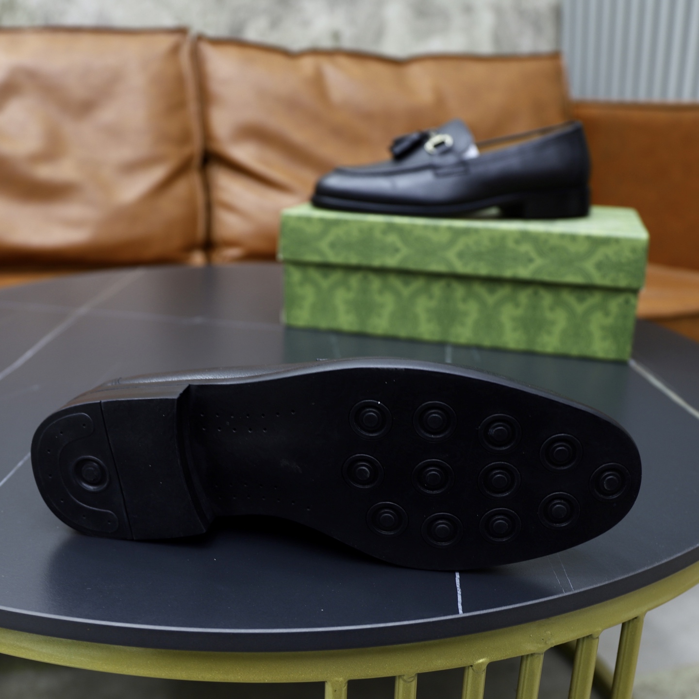 Gucci men's leather shoes-120