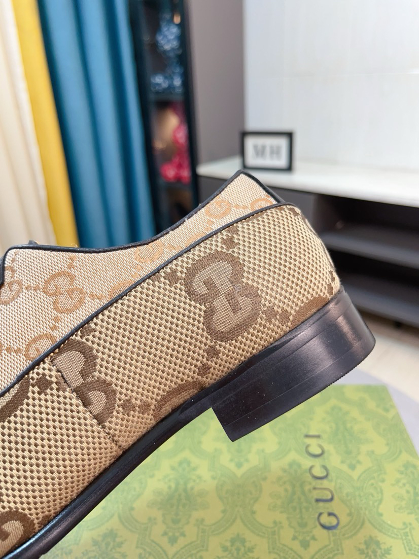 Gucci men's leather shoes-69