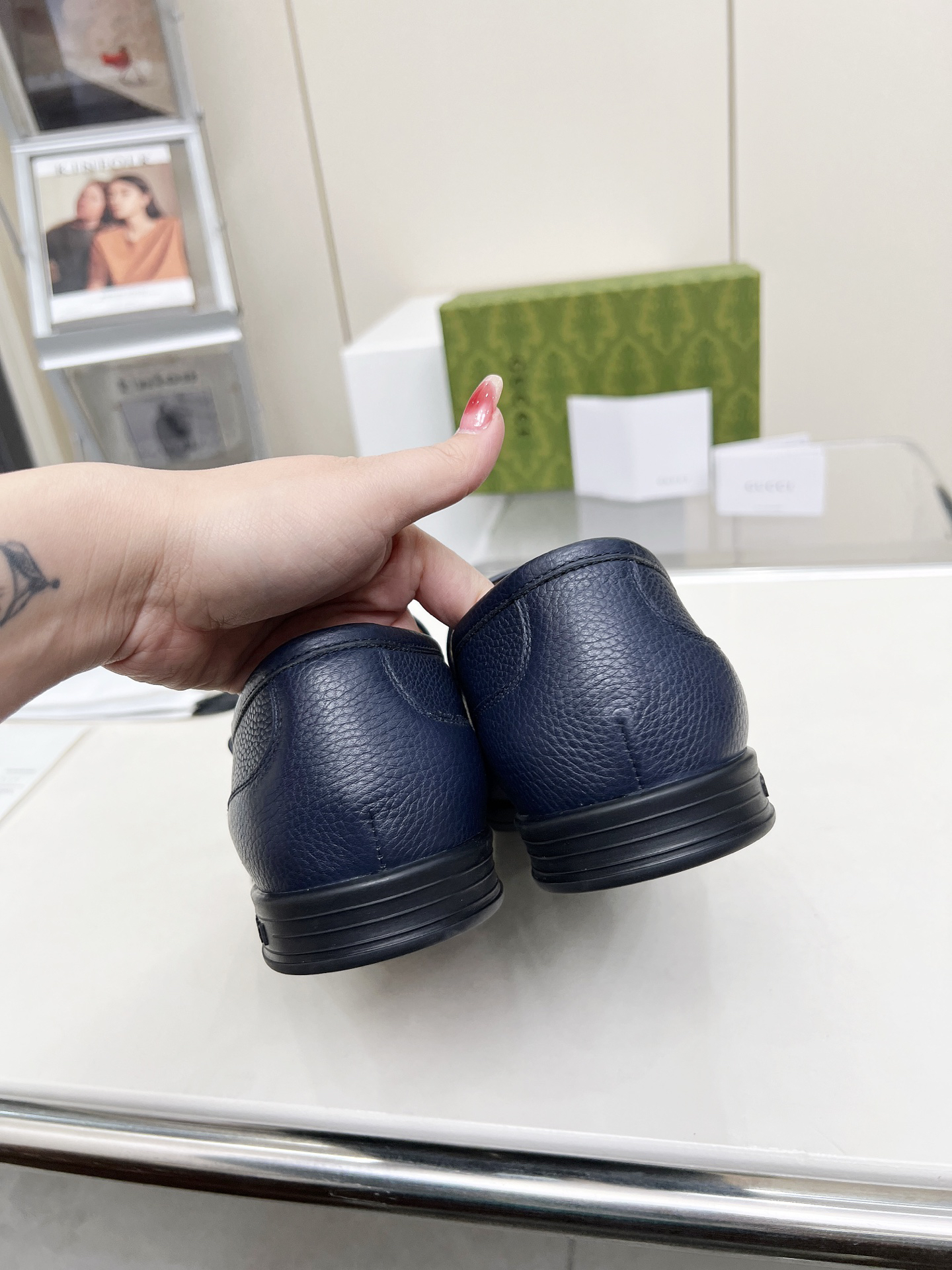 Gucci women's leather shoes-60