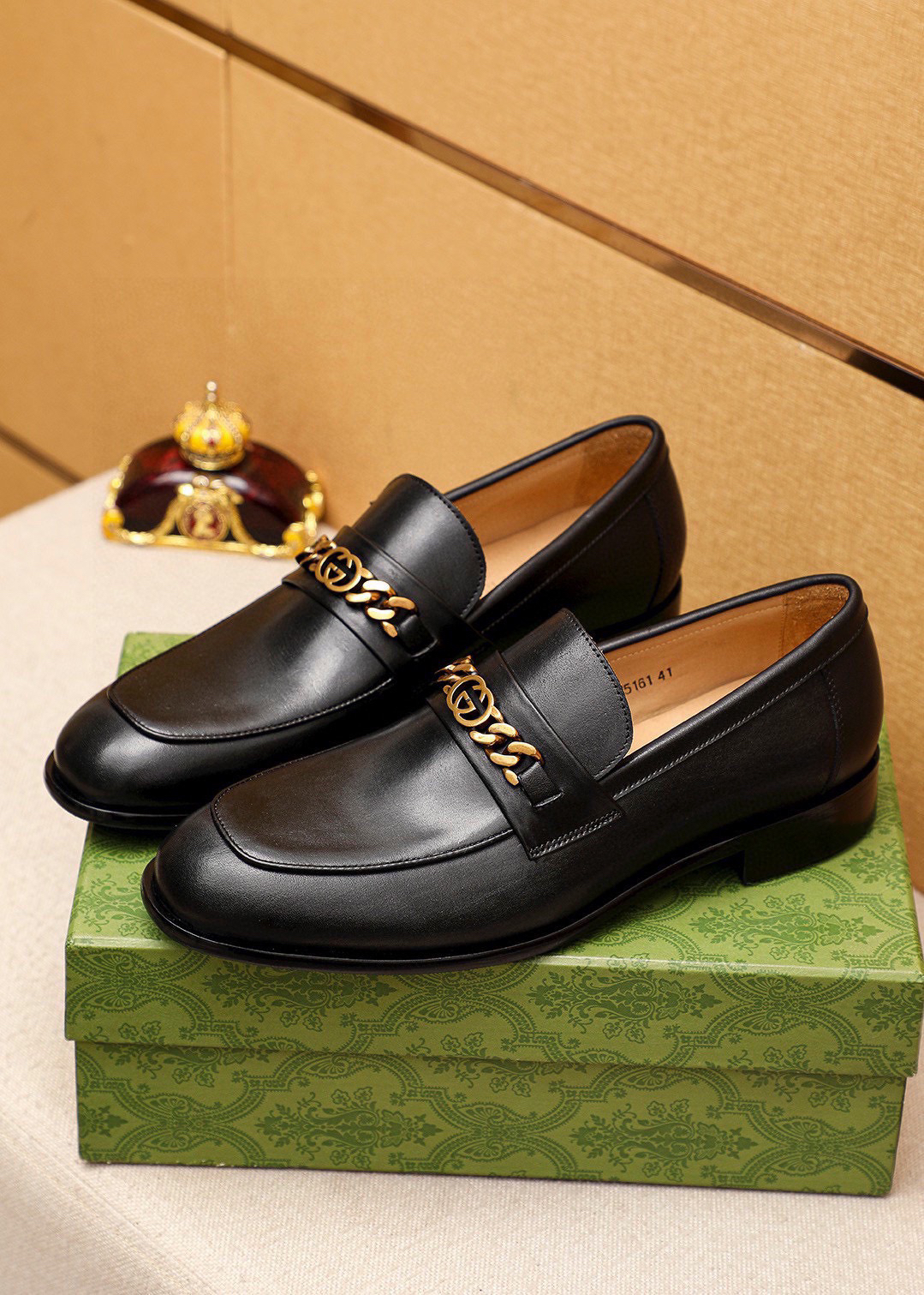 Gucci men's leather shoes-80