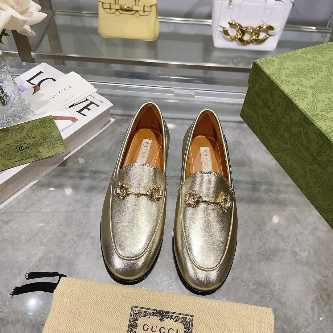 Gucci women's leather shoes-21