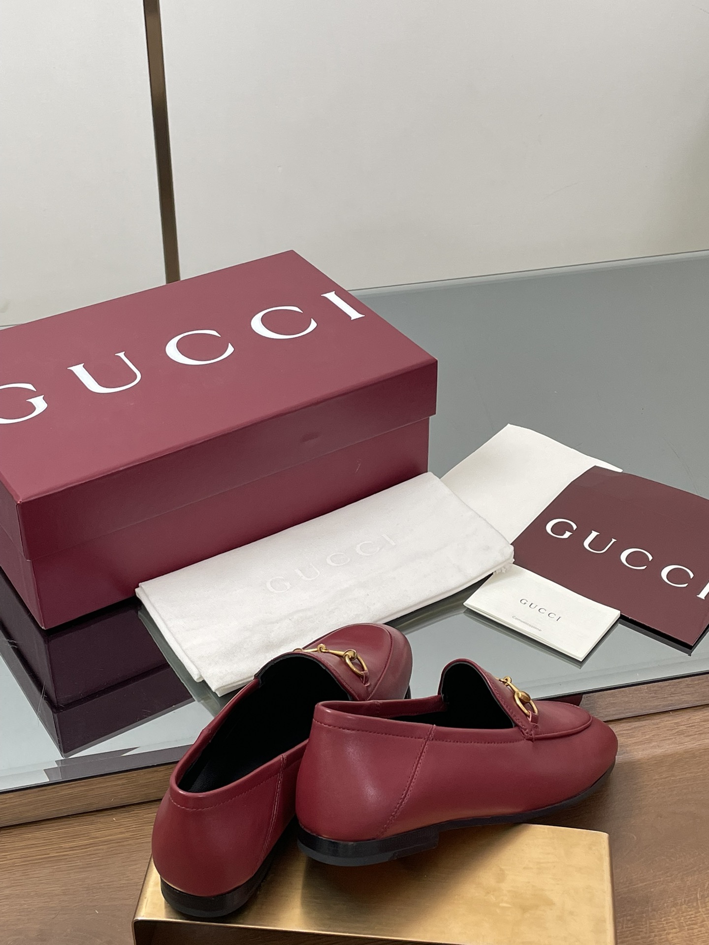 Gucci women's leather shoes-46