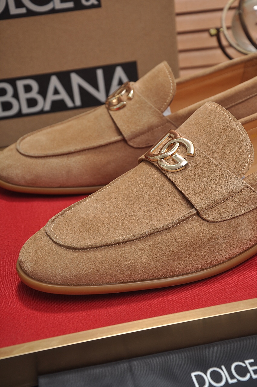 D&G men's leather shoes-85