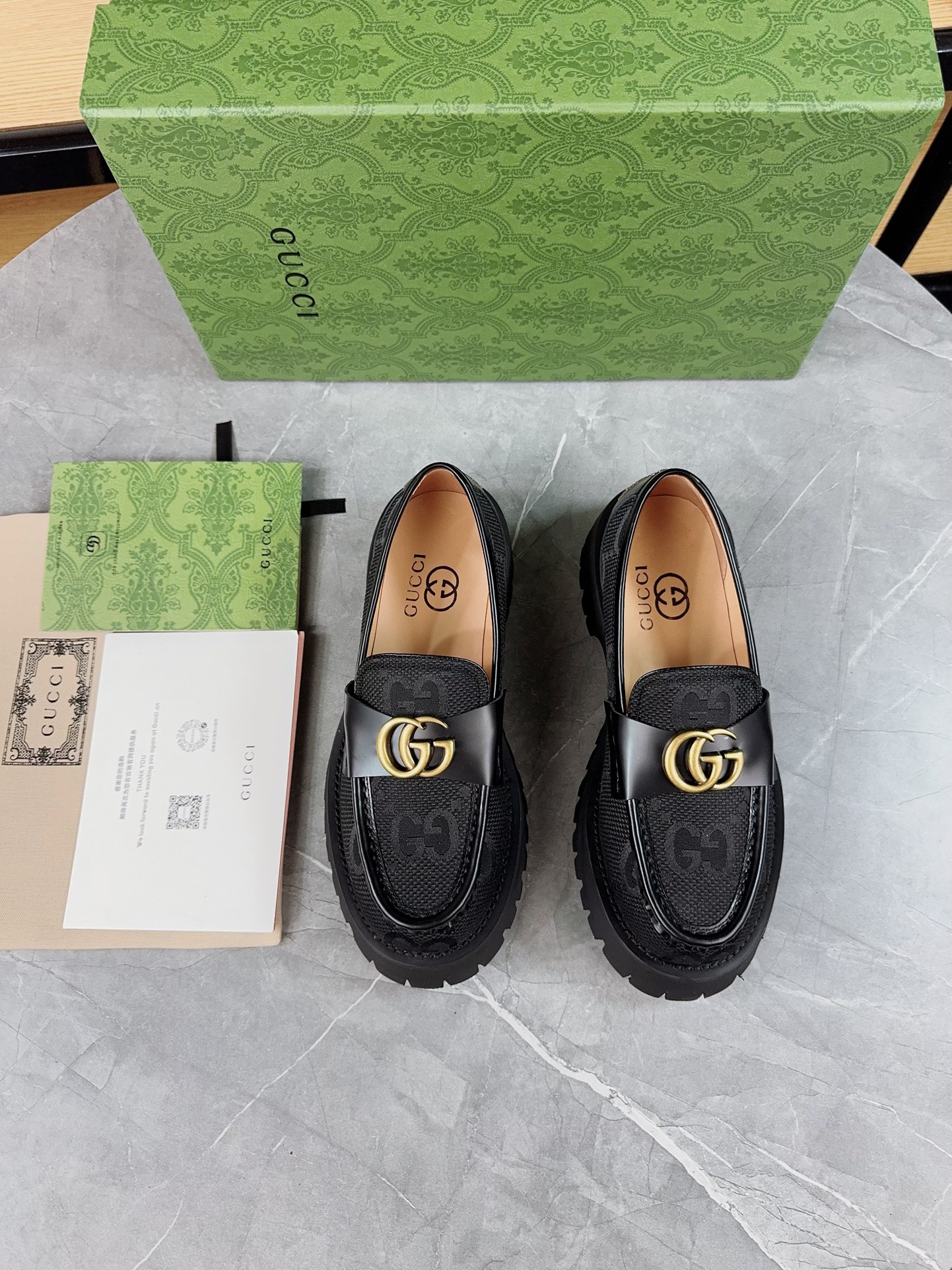 Gucci women's leather shoes-91