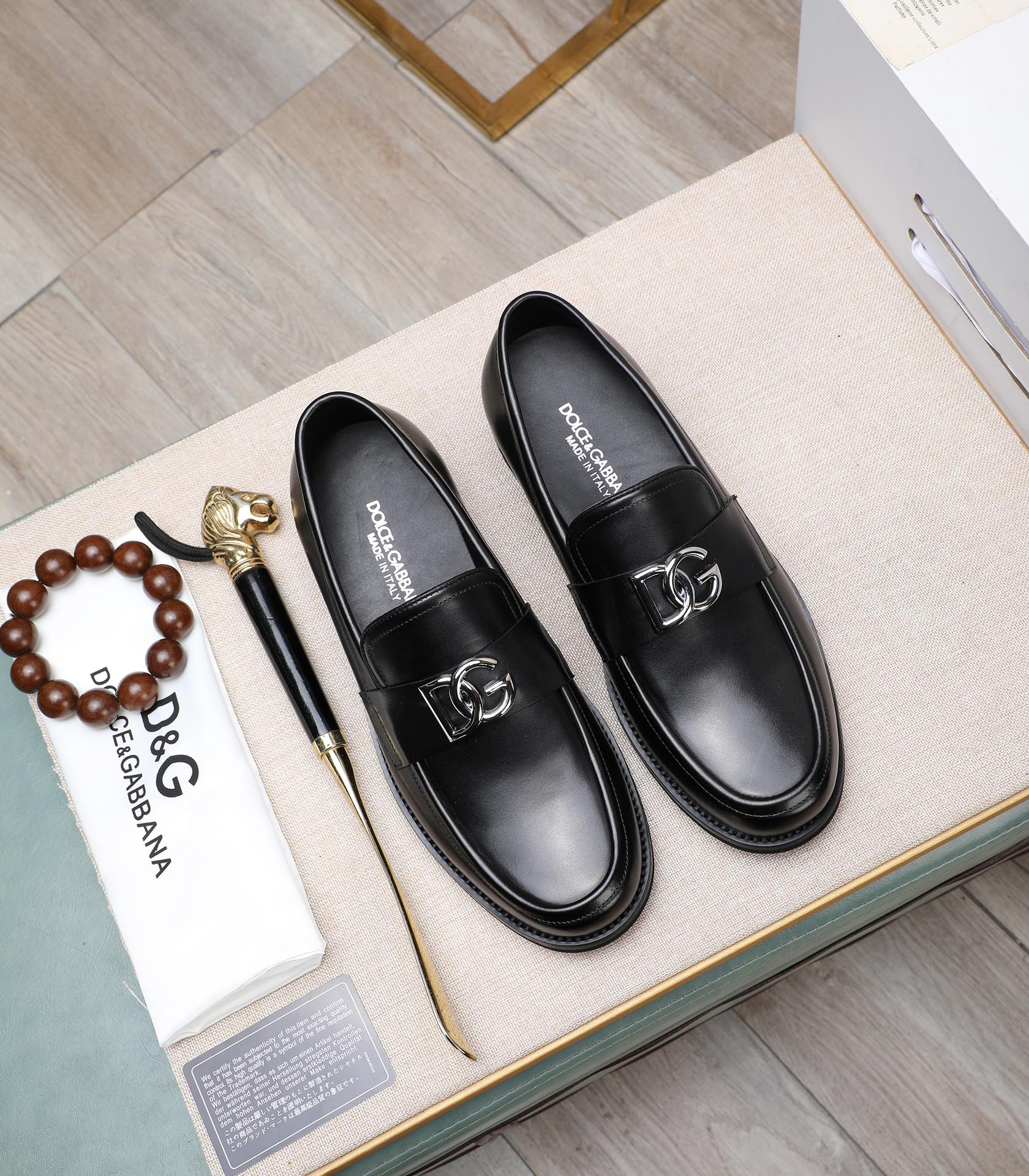 D&G men's leather shoes-8