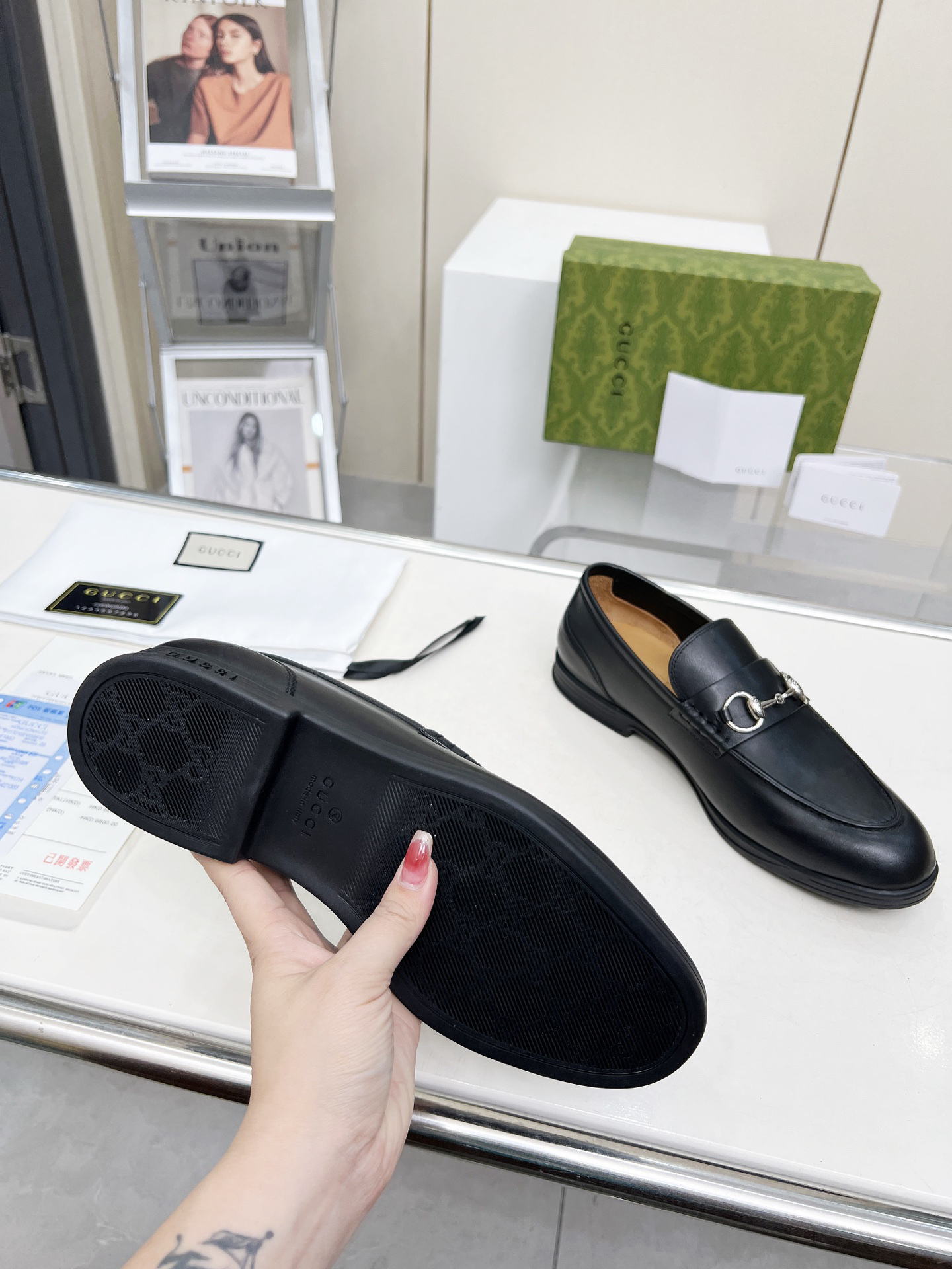 Gucci women's leather shoes-56