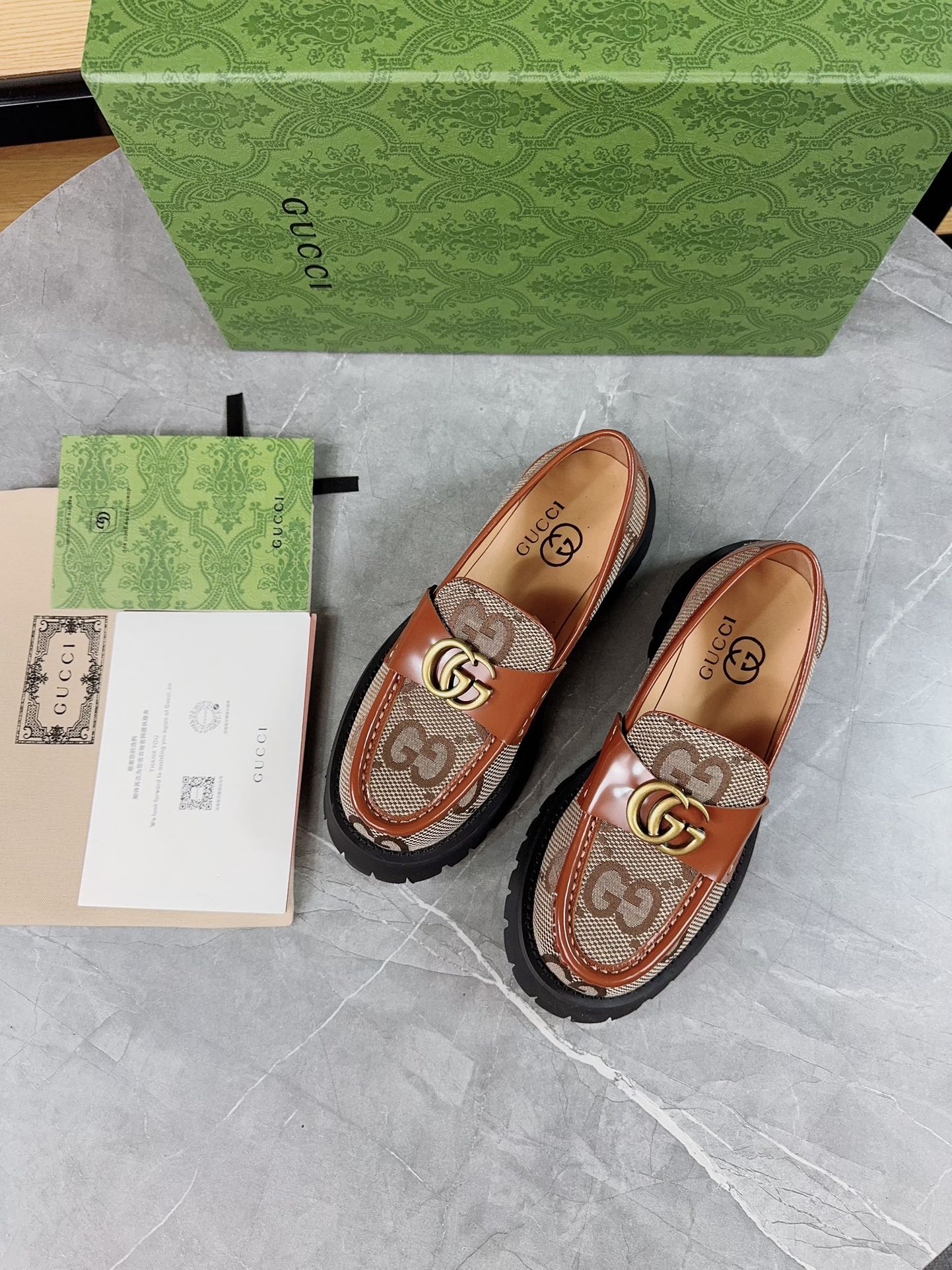 Gucci women's leather shoes-92