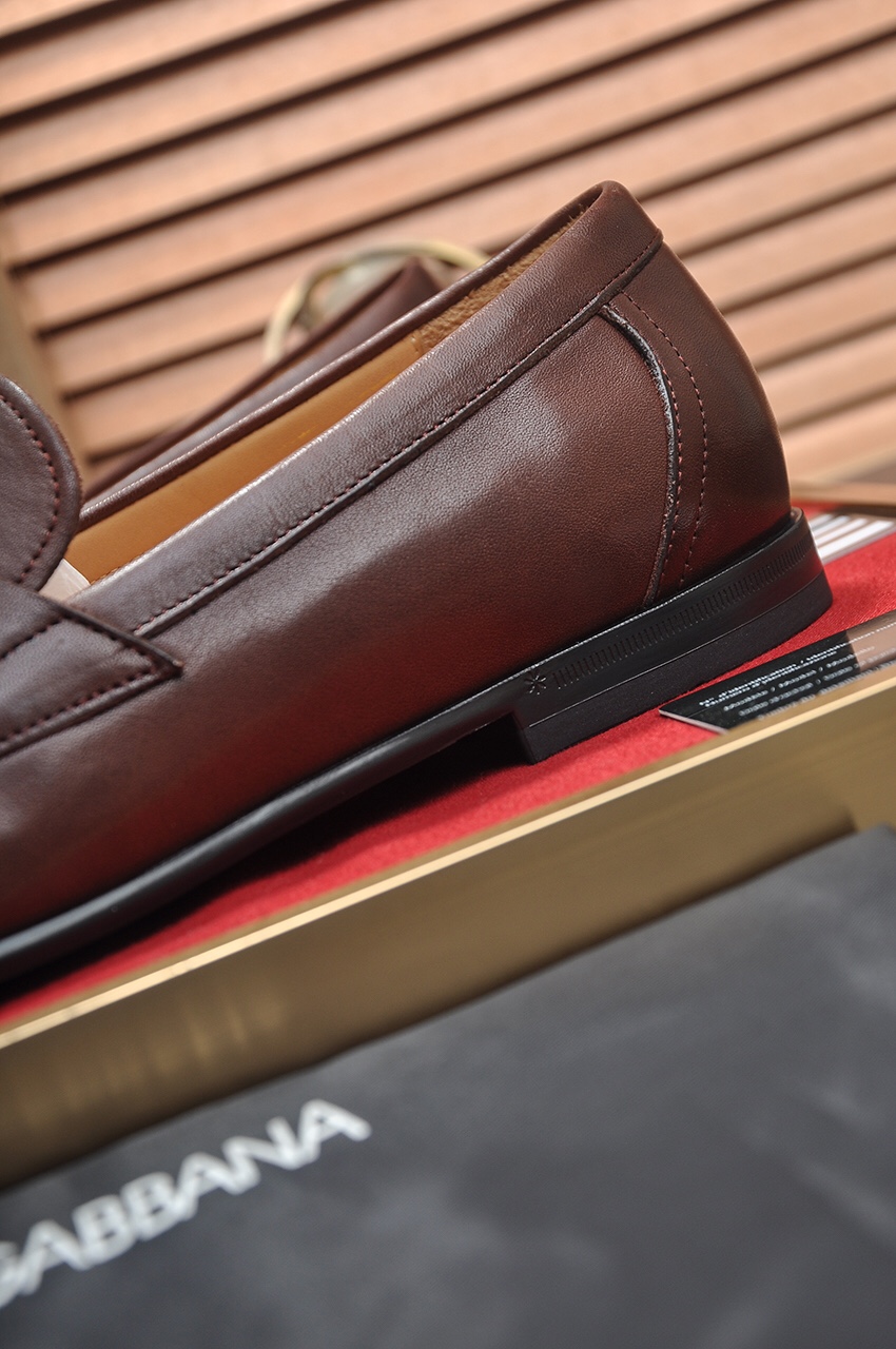 D&G men's leather shoes-2