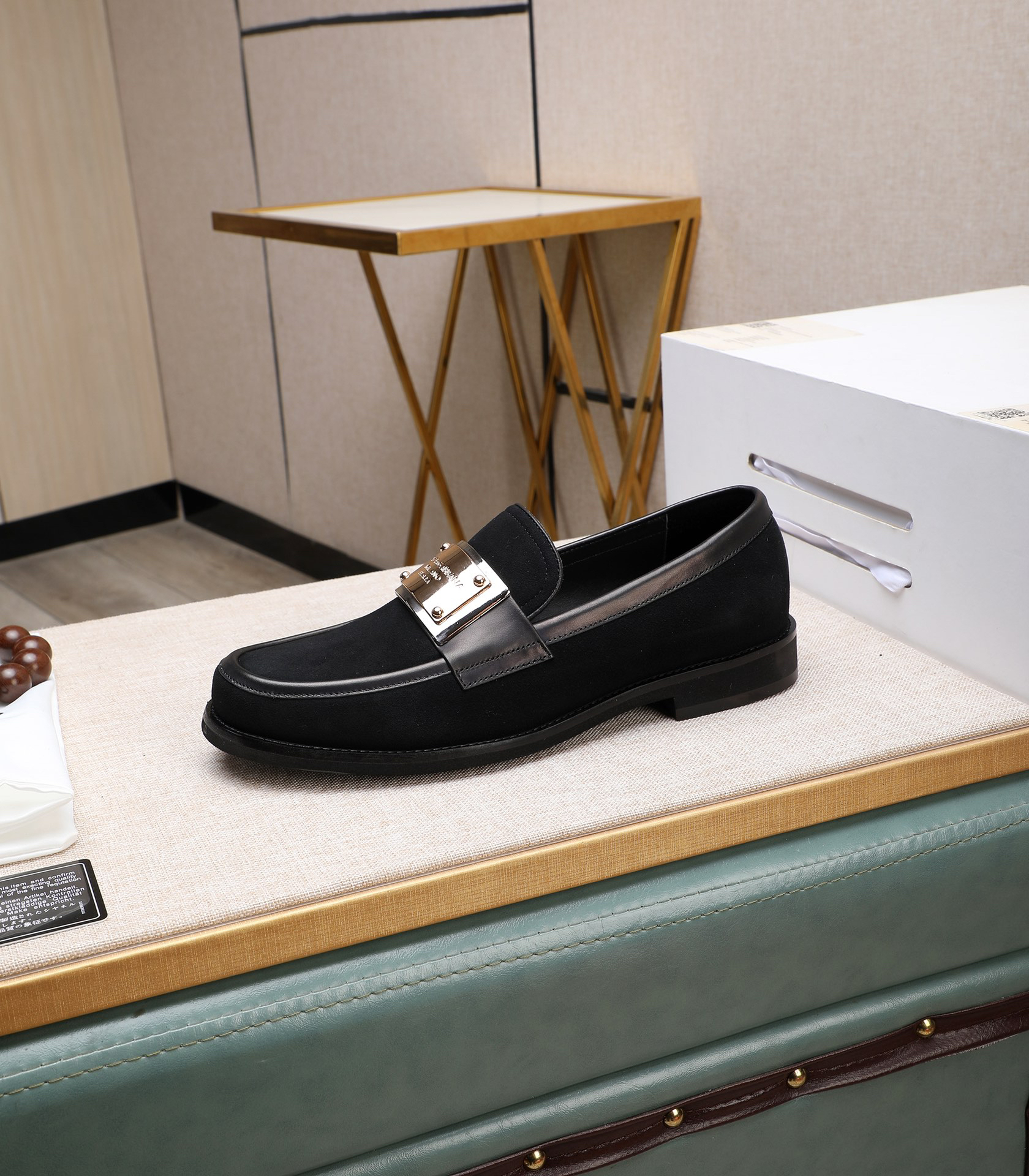 D&G men's leather shoes-19