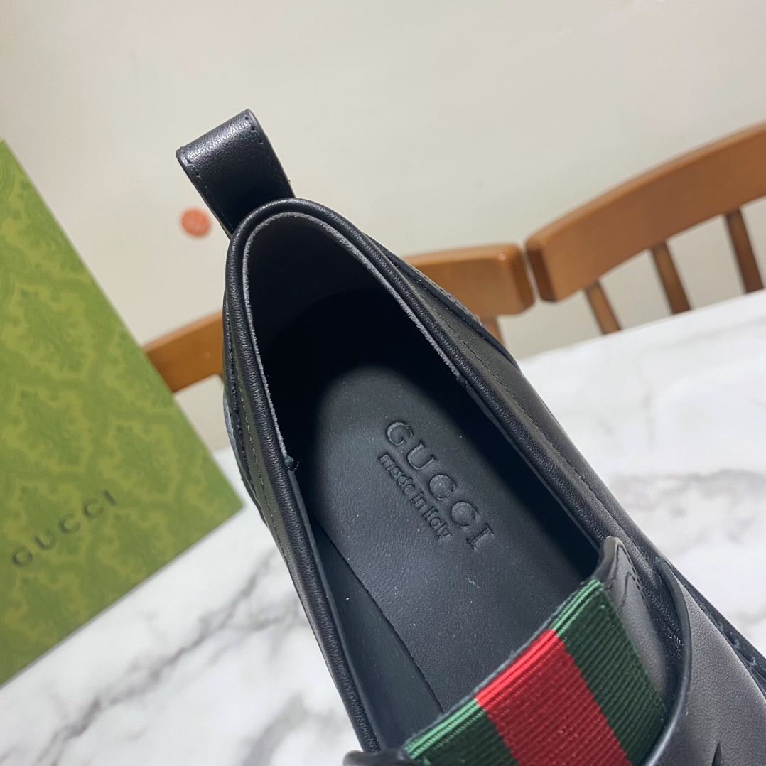 Gucci women's leather shoes-59