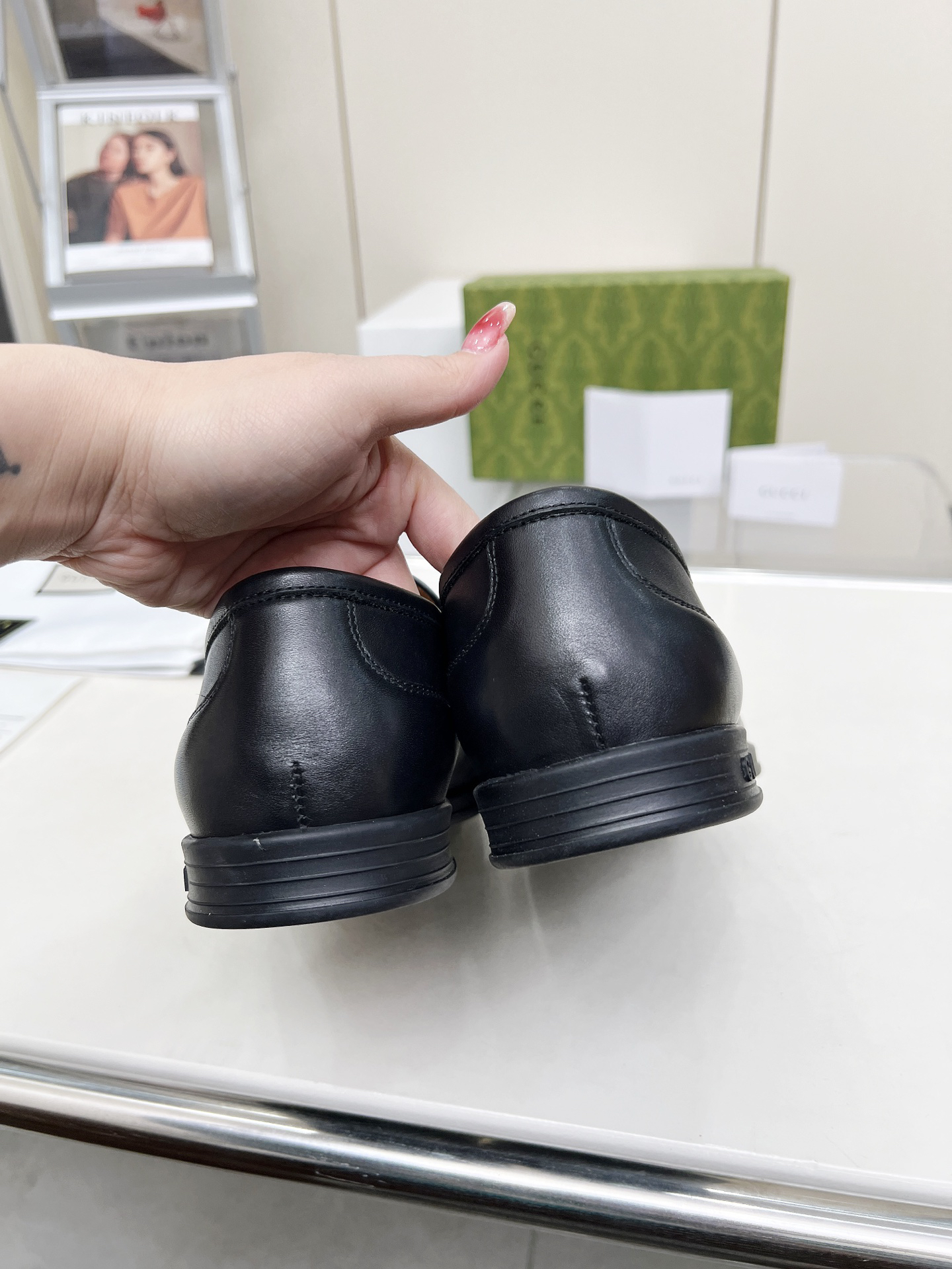 Gucci women's leather shoes-56