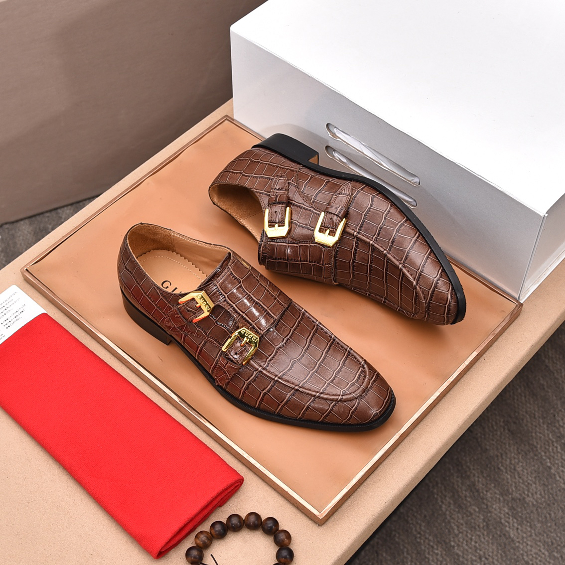 Gucci men's leather shoes-44