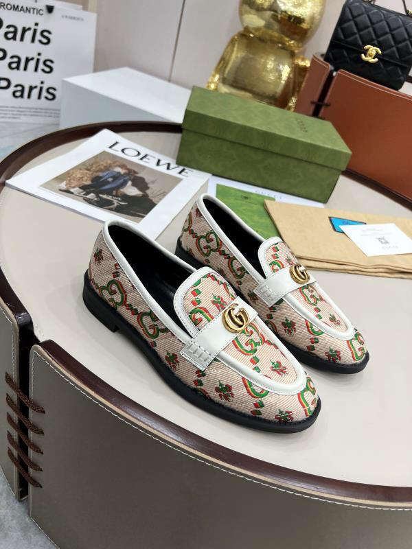 Gucci women's leather shoes-55