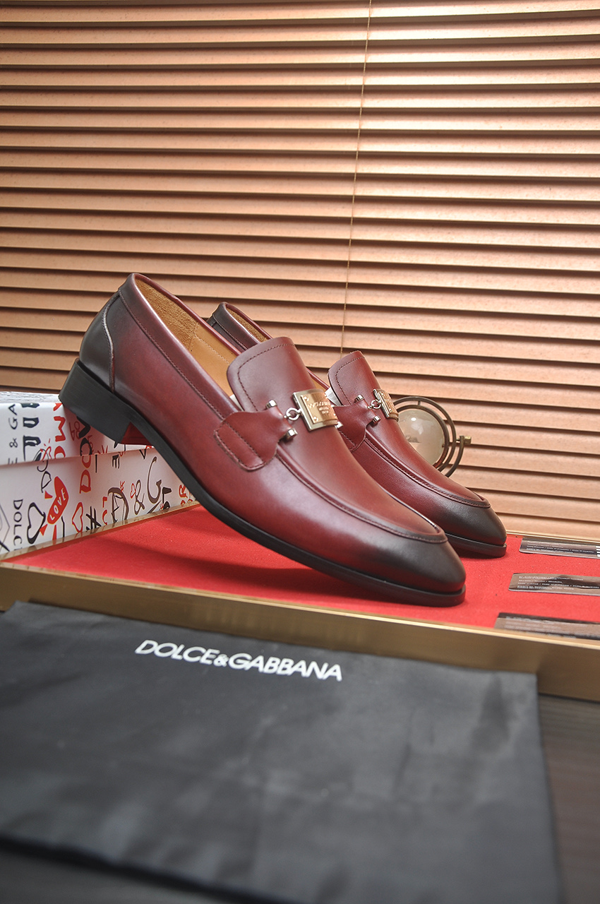 D&G men's leather shoes-29
