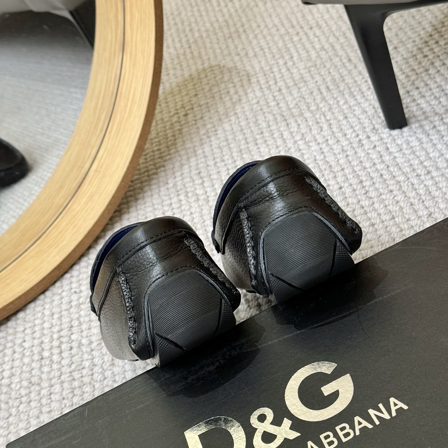 D&G men's leather shoes-77