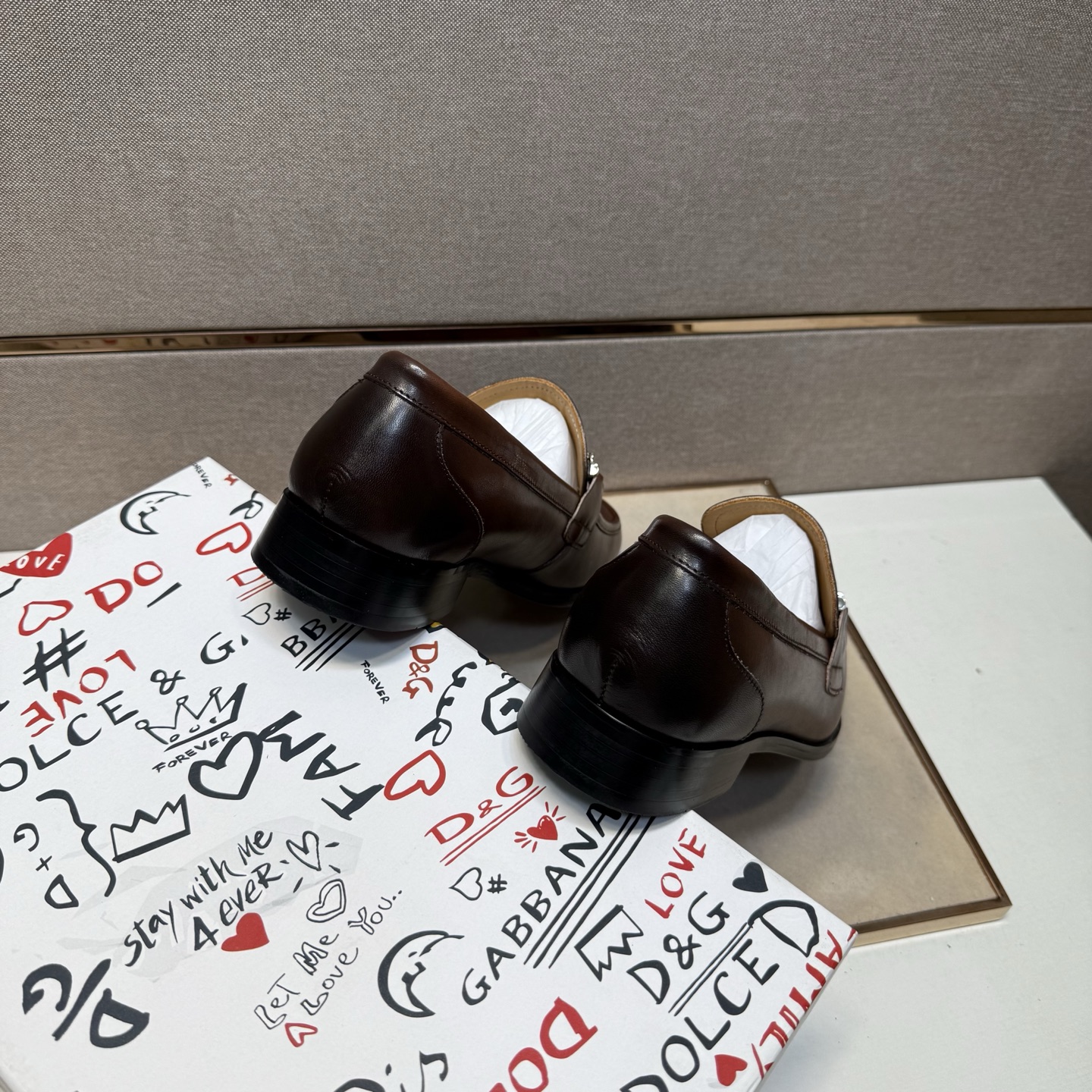 D&G men's leather shoes-39