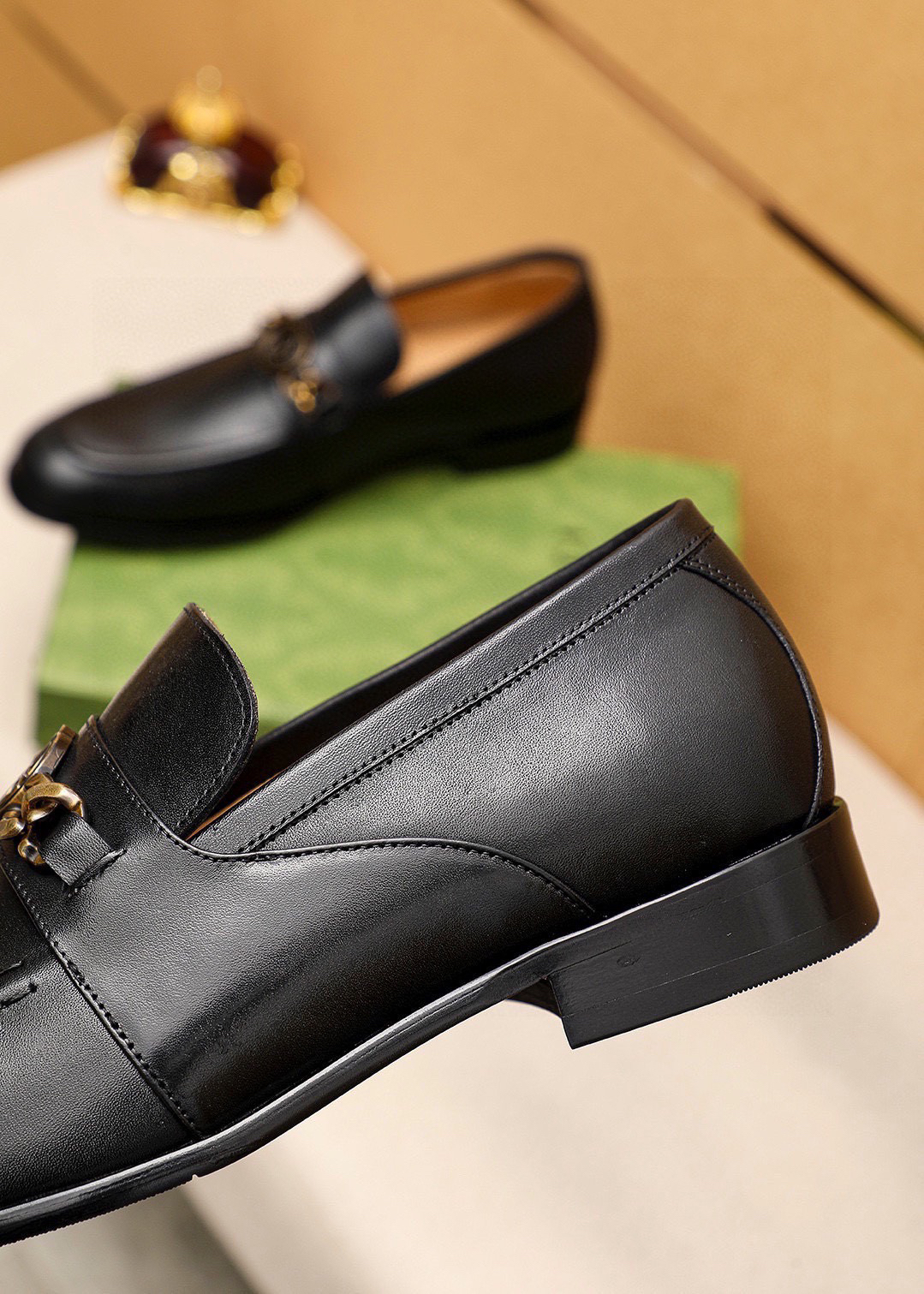 Gucci men's leather shoes-82