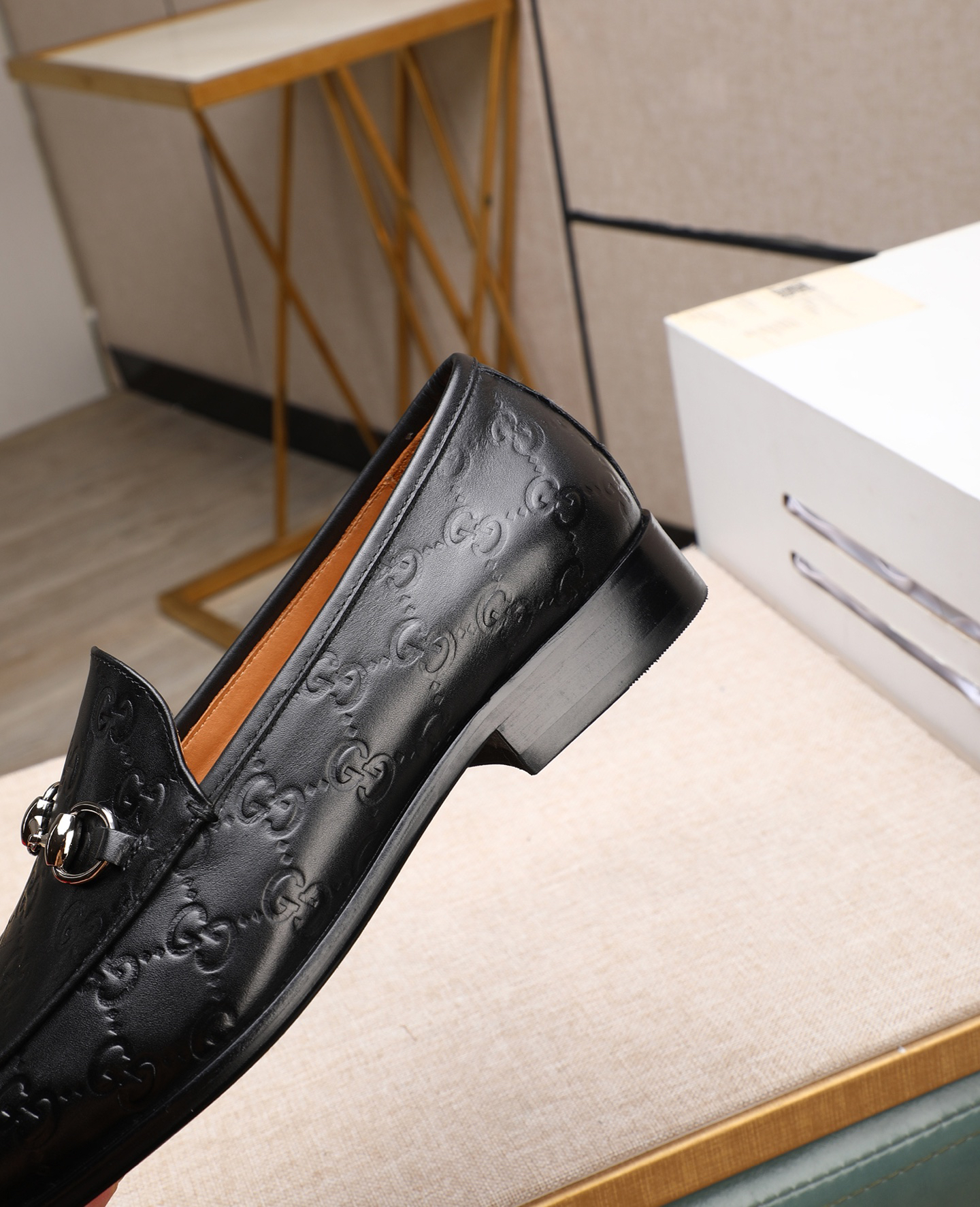 Gucci men's leather shoes-97