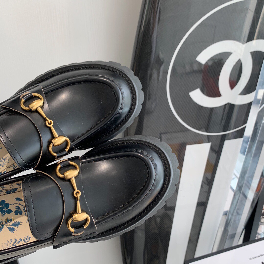 Gucci women's leather shoes-73