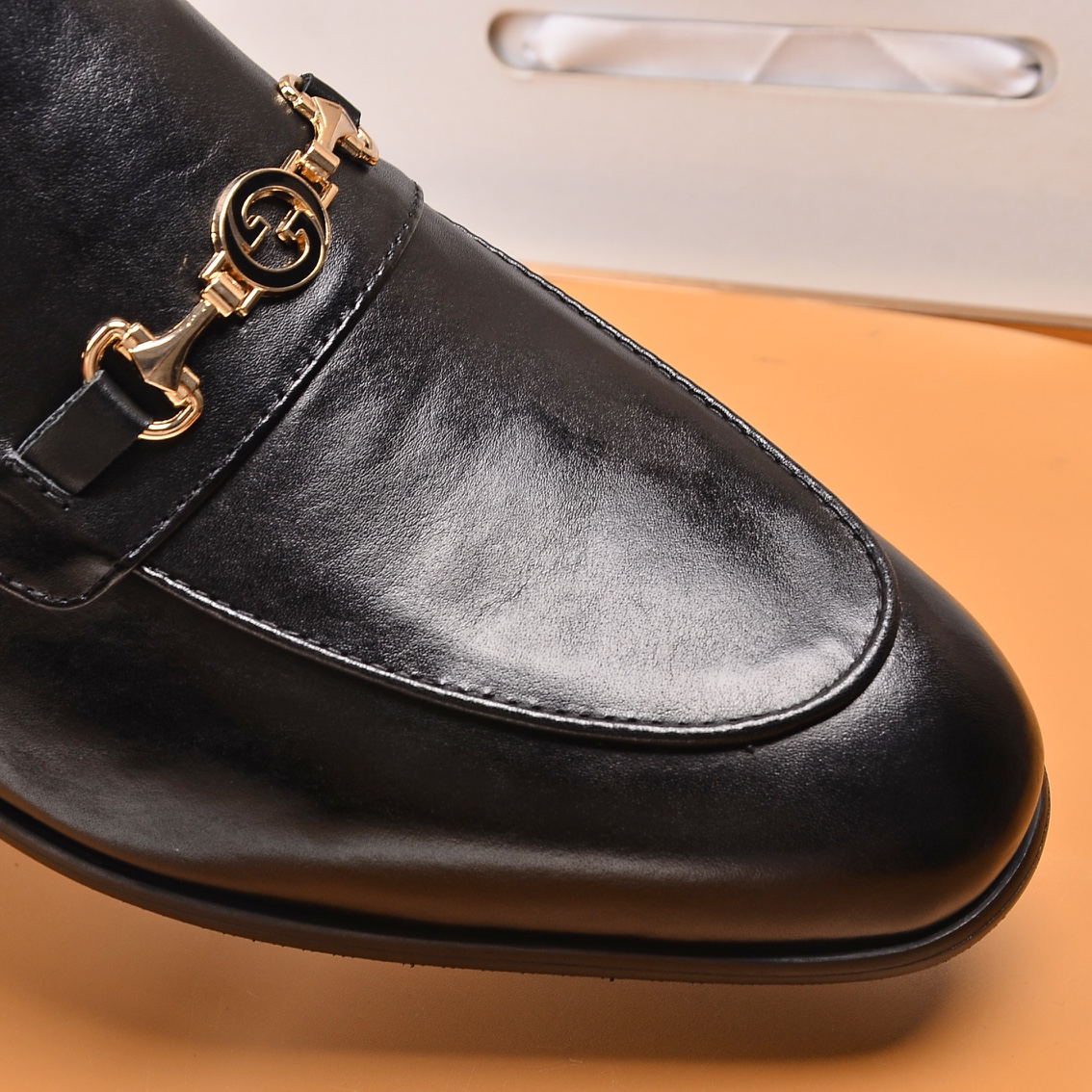 Gucci men's leather shoes-91