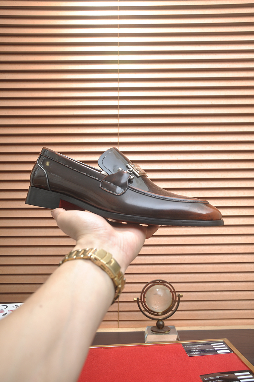 D&G men's leather shoes-79