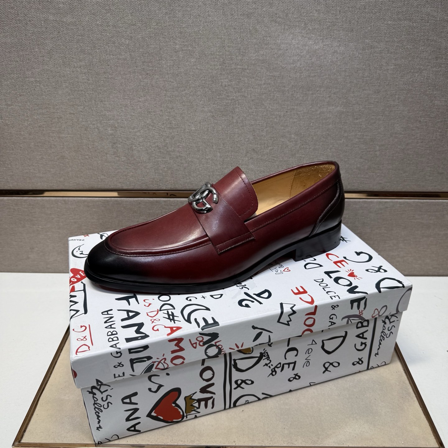 D&G men's leather shoes-42