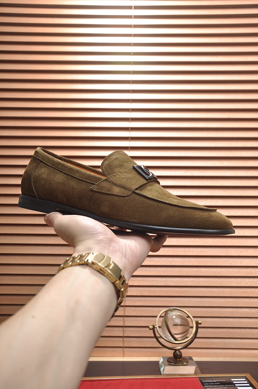 D&G men's leather shoes-84