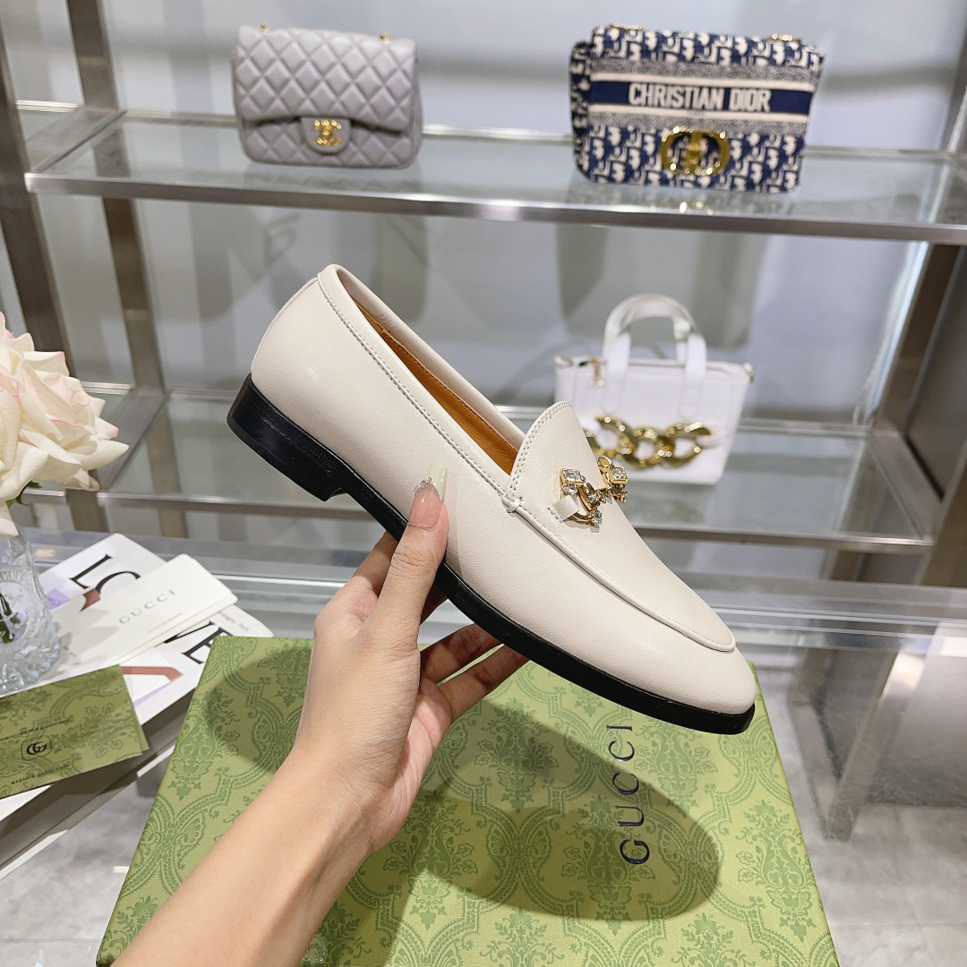 Gucci women's leather shoes-23