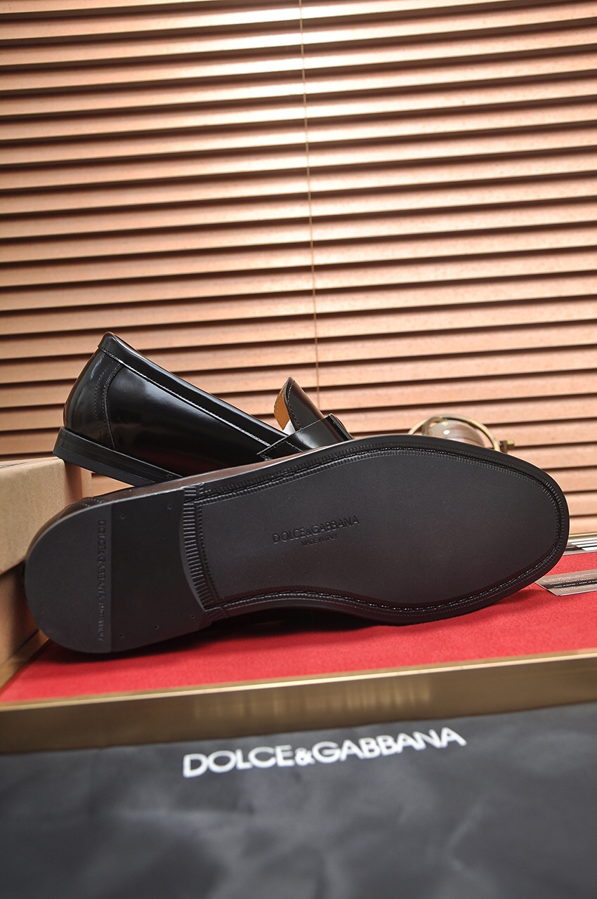 D&G men's leather shoes-20