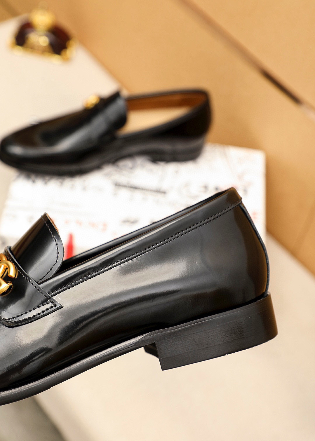 D&G men's leather shoes-54