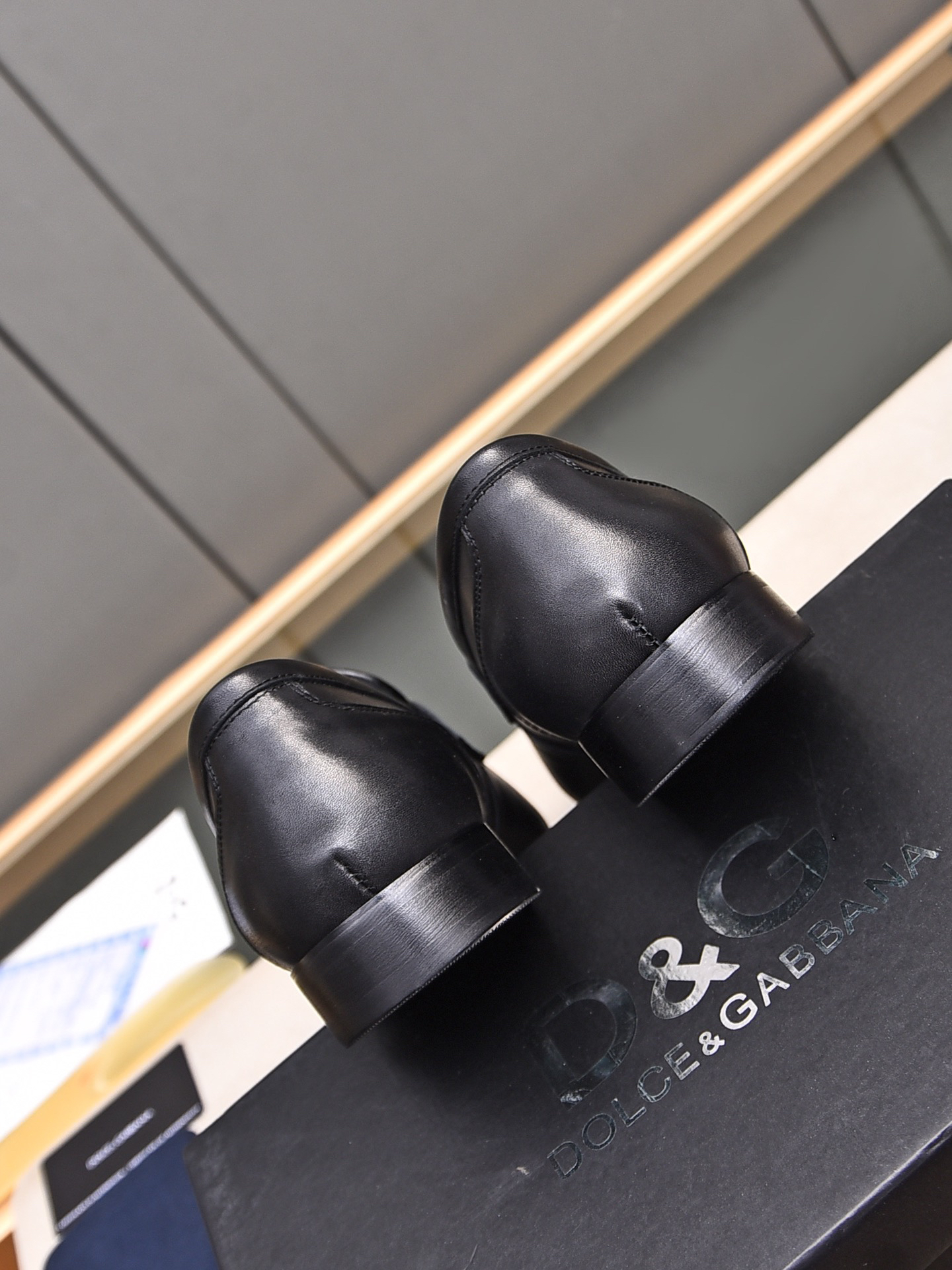 D&G men's leather shoes-13