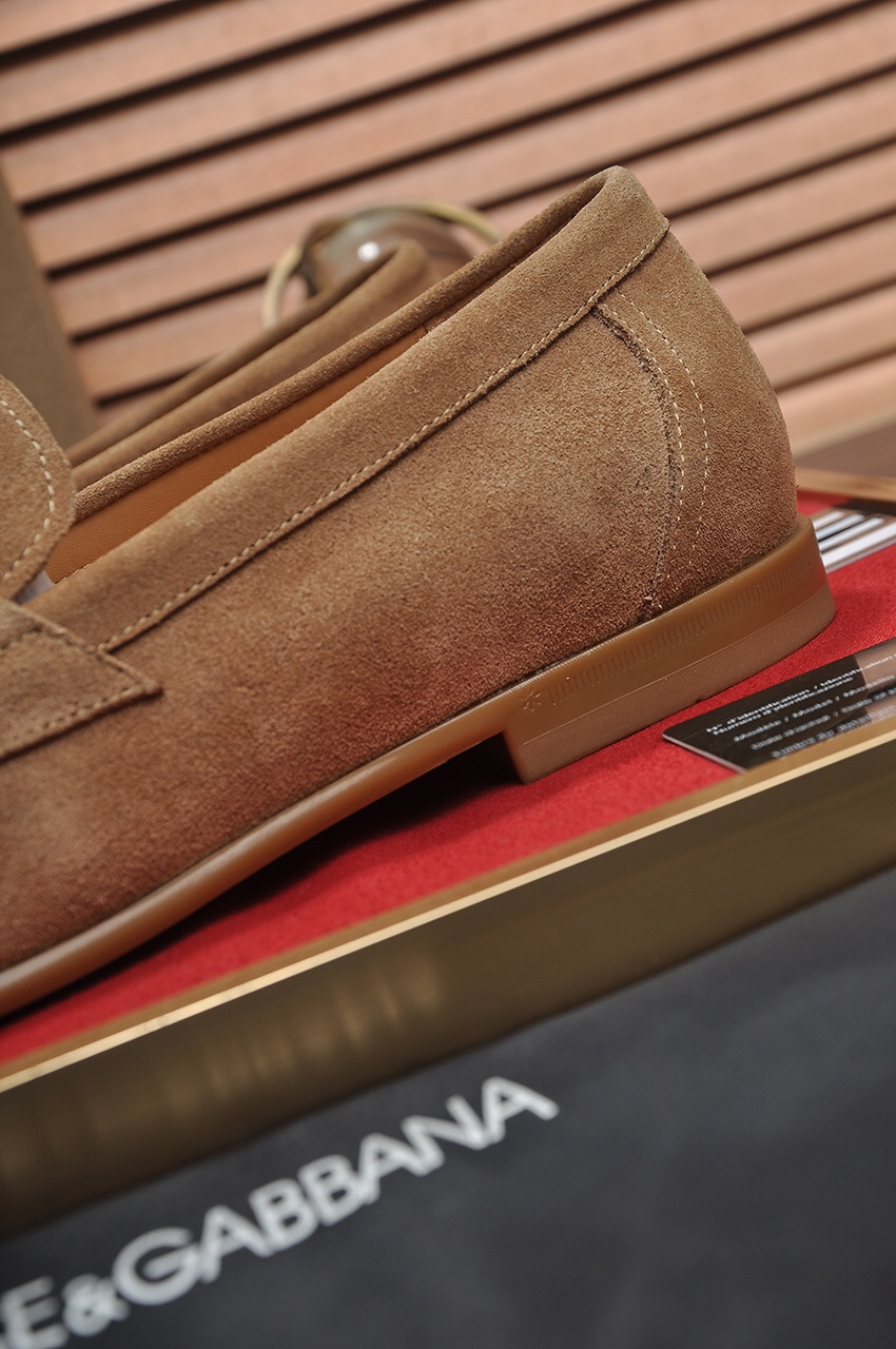 D&G men's leather shoes-85