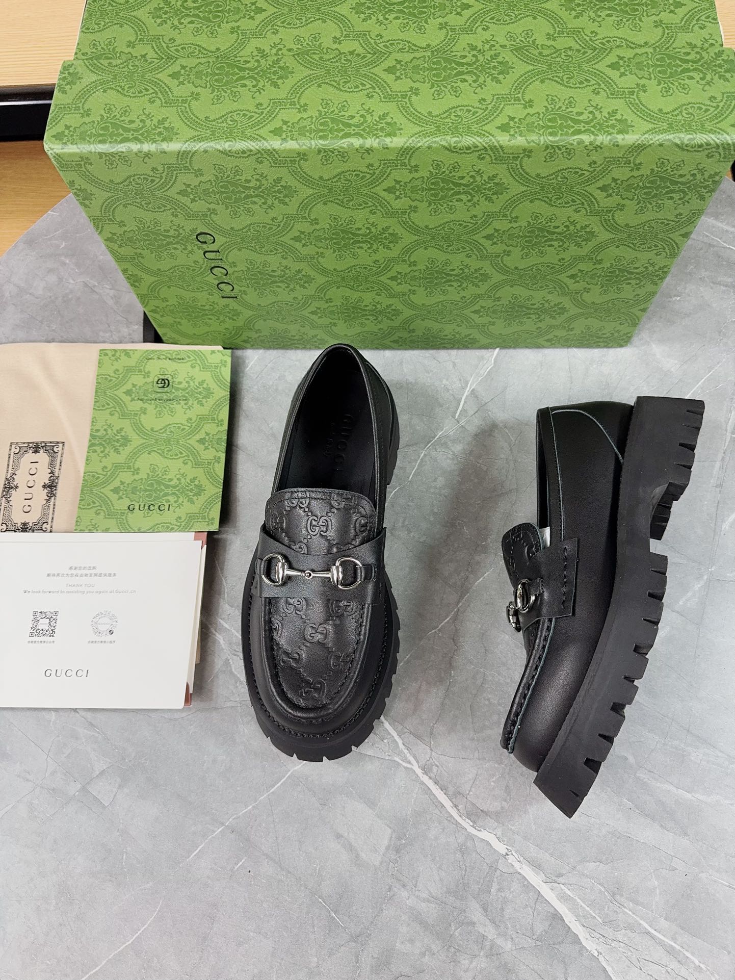 Gucci women's leather shoes-90