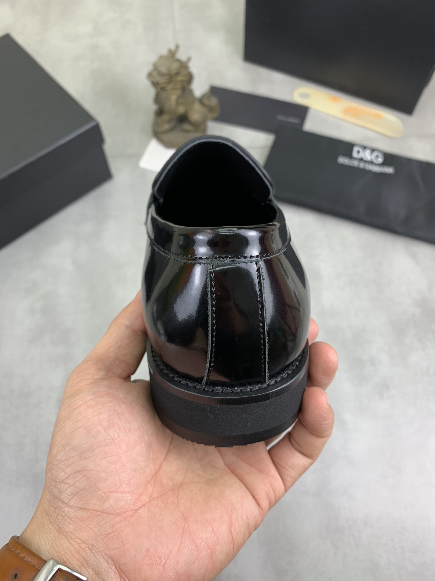 D&G men's leather shoes-27